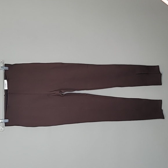 Old Navy size Medium Chocolate brown skinny pull on split hem extra high-rise - Picture 1 of 12